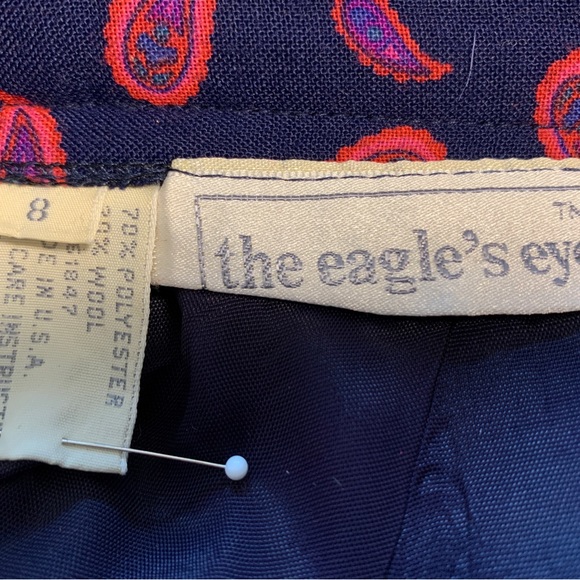 Pleated skirt with matching hand knit sweater, size 8, Eagle’s Eye - Picture 4 of 4